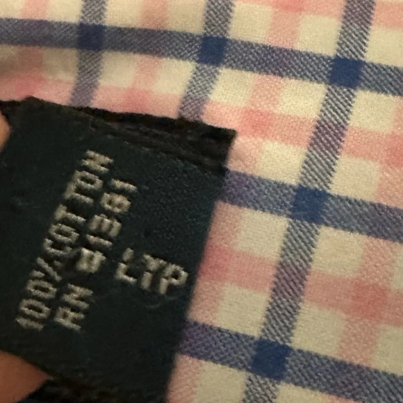 Polo by Ralph Lauren Men’s Button Down White Blue Pink Checkered Shirt XL - Picture 11 of 12